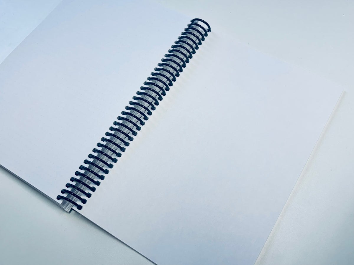Blank Page Notebook with Watercolor Cover