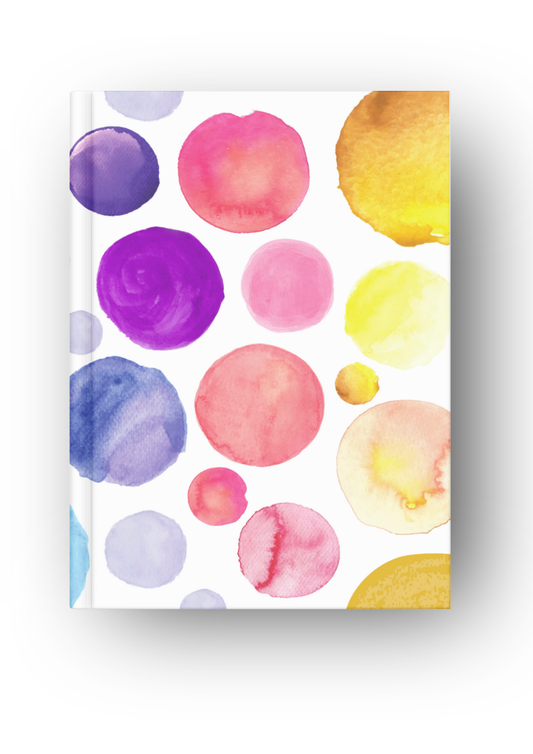 Grid Notebook with Watercolor Cover